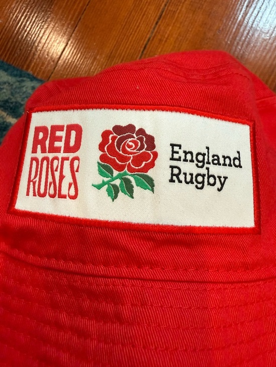 Red Roses England Rugby Bucket Hat - Red - Picture 4 of 4